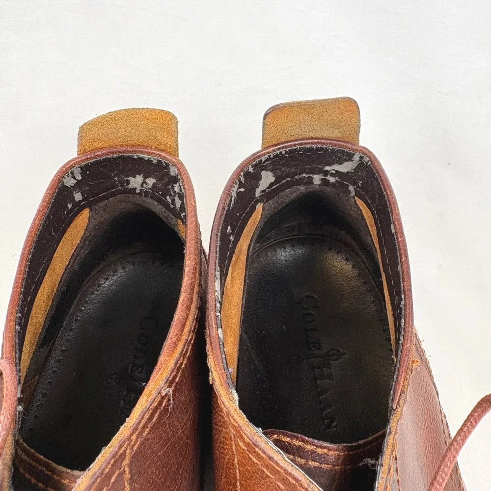 Cole Haan Chukka Desert Boots Size 9 Brown Leather Lace Up C11983 Ankle Workwear